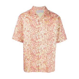 Bluemarble Hombre, Camisas, Rojo, Talla: S