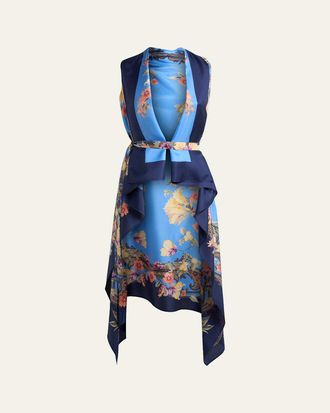 Etro Floral Silk Foulard Vest