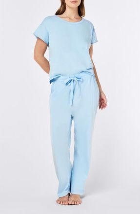 Papinelle Sleepwear Jada Organic Cotton Pajamas in Blue Bell at Nordstrom, Size Xx-Large