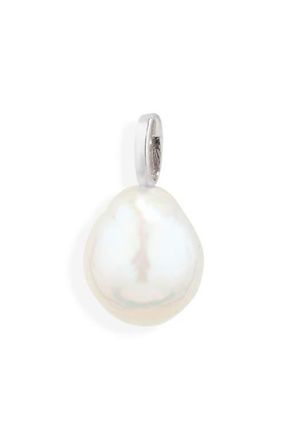 Adina Reyter Genuine Baroque Pearl Pendant Charm in Sterling Silver at Nordstrom
