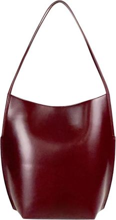 Jil Sander Kante Tote - Dames - Schoudertassen - Bruin - ONE Size - Leer - Tassen