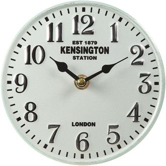 Ambiente Haus Tischuhr »Tischuhr aus metall - antikweis 15cm«