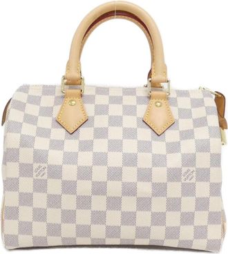 Louis Vuitton Azur Coated Canvas Boston Bag (Pre-Owned)
