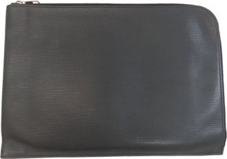 Louis Vuitton Black Epi Leather Clutch Bag Pochette (Pre-Owned)