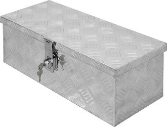 ECD Germany Ecd Germany Caja De Aluminio Multiusos 57 X 22 X 19 Cm Resistente A La Corrosi&oacute;n Con Sistema De Cierre Caj&oacute;n De Almacenamiento De Herramientas Malet&iacute;n