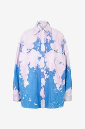 Tシャツ・カットソー THE ATTICO KOTA CHEETAH PRINTED FLUID SATIN SHIRT The Attico Cheetah Printed Fluid Satin Shirt – LOZURI®
