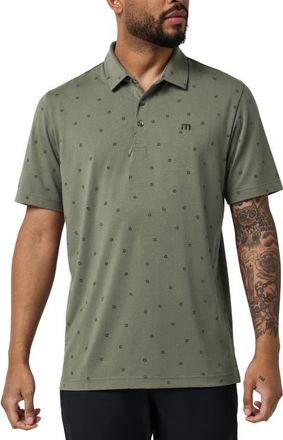 Travis Mathew Performance Jersey Polo in Dark Olive at Nordstrom, Size Xx-Large