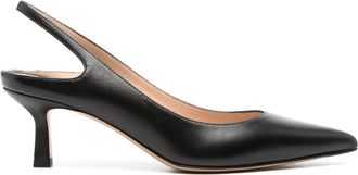 Roberto Festa Milano Zwarte Nappa Leren Pumps - Dames - Pumps - Zwart - 38 1/2 EU - Leer - Schoenen