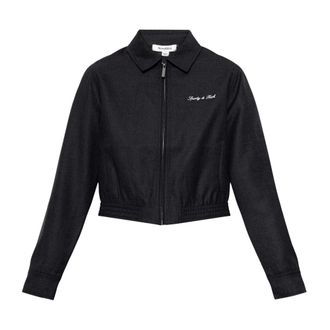 Sporty & Rich Prep Scholo Wool Jacket - - Jackets - Donna - Nero - S