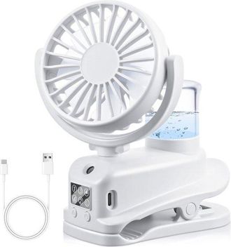 OEM Ventilador De Mesa Dailygoods Con Clip Y 4 Velocidades, Recargable Por Usb