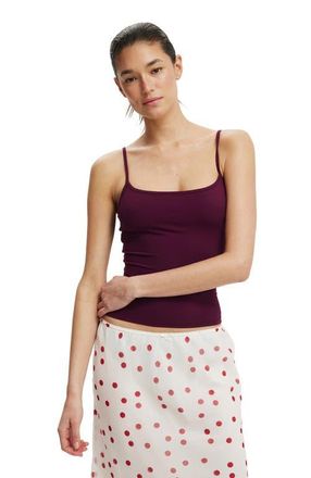 Cotton On Womens Hold Me Cami in Blackberry Belle at Nordstrom, Size Xx-Small