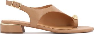 Kazar Kirani Sandal - Dames - Sandalen met hakken - Beige - 38 EU - Leer - Schoenen