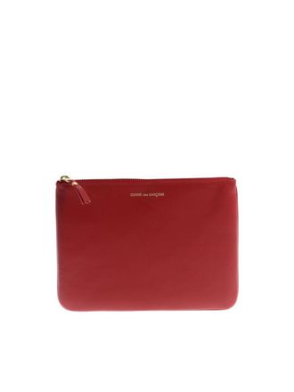 Comme Des Gar&ccedil;ons Leather clutch