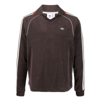 adidas x Wales Bonner Long Sleeve Towel Polo Shirt Brown IB3251