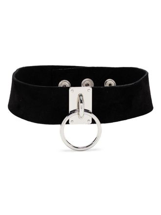 Manokhi Su&egrave;de choker - Zwart