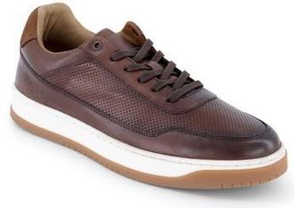 Karl Lagerfeld Raoul Perforated Leather Sneaker in Brown at Nordstrom Rack, Size 10.5