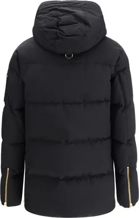 Moose Knuckles Mens Black Cotton Coat Clothing