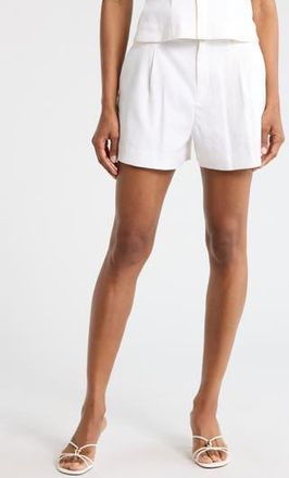 A.L.C. Charles Linen Blend Shorts in Ecru at Nordstrom Rack, Size 10
