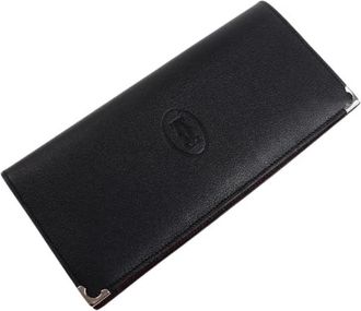 Cartier Pre-owned Must de Leather Long Wallet - Heren - Vintage Accessoires - Zwart - ONE Size - Leer - Vintage