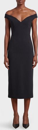 Solace London Abito midi in cr&ecirc;pe