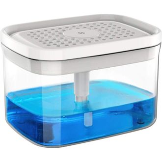 OEM Dispensador De Jab&oacute;n Y Soporte Para Esponja 2 En 1 De Primera Calidad, Dispensador De Jab&oacute;n Para Lavavajillas Para Encimera De Cocina, Blanco-crezuo