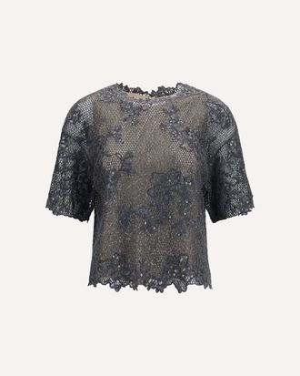Brunello Cucinelli Sequined crewneck Top Female L