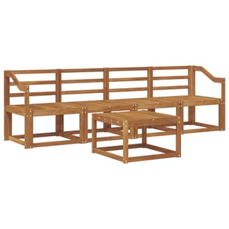 vidaXL Conjunto De Sof&aacute;s De Exterior 5 Uds. Natural Vidaxl