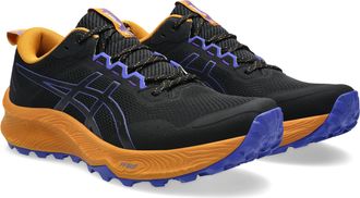 Asics Trailrunningschuh ASICS TRABUCO TERRA 3, Herren, Gr. 42,5, schwarz, cobalt burst, Synthetik, Schuhe Trailrunningschuh