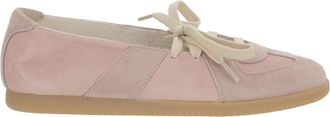 Maison Margiela Ballerina Flats With Round Toe And Front Lacing