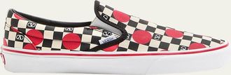 Valentino Garavani x Vans Mens Big Dots & VLogo Checkerboard Classic Slip-On Sneakers