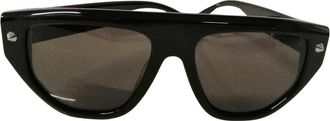 Alexander McQueen Rechthoekige Zonnebril - Dames - Zonnebrillen - Zwart - ONE Size - Accessoires