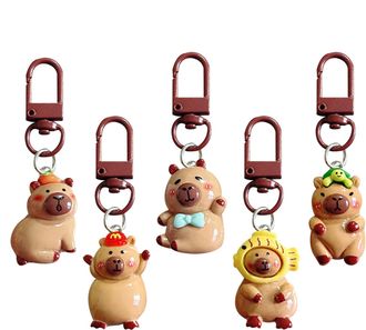 Generic Capybara Backpack Keyring, Capybara Keyring, Backpack Decor Fashion Accessory | Capybara Keyring for Birthday Christmas Cute Decoration for Backpack, 