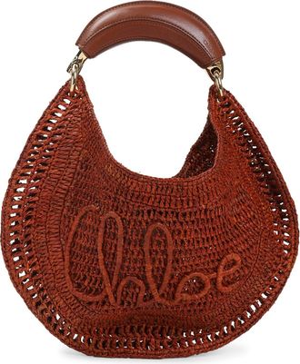 Chlo&eacute; Clay Brown Summer Banana Hobo Bag-Donna