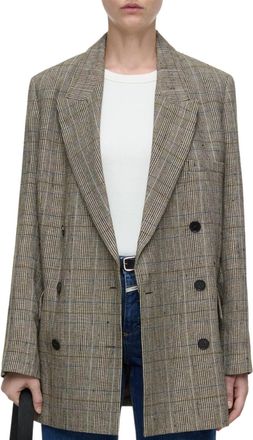 Closed Checked Blazer In Multi