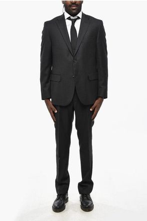 Corneliani CC COLLECTION Virgin Wool Side Vents Notch Lapel 2-Button Su size 50