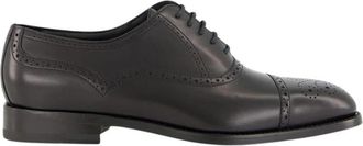 Manolo Blahnik Witney Oxfords - Heren - Nette schoenen - Zwart - 41 EU - Katoen - Schoenen