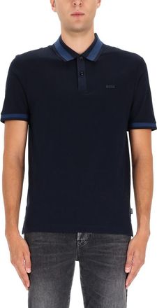 HUGO BOSS Polo Shirt With Machined Details