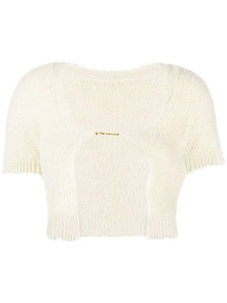 Jacquemus Cardigan La Maille Neve - Toni neutri