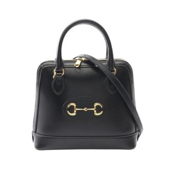 Gucci Pre-owned Handbags, female, Black, Size: ONE SIZE Pre-owned Vintage Leather Handbag