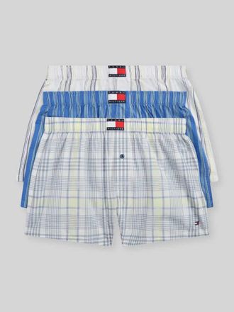 Tommy Hilfiger Regular Fit Boxershorts aus reiner Baumwolle im 3er-Pack in Bleu, Gr&ouml;&szlig;e XXL