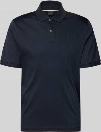 Bugatti Regular Fit Poloshirt mit Knopfleiste in Marine, Gr&ouml;&szlig;e XXL