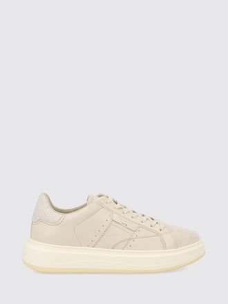 Woolrich Sneakers low top in pelle liscia con logo stampato e caviglia imbottita