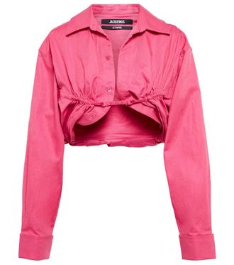Jacquemus La Chemise Machou crop shirt