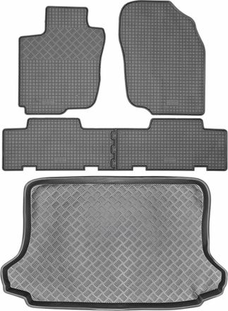 OEM Juego De Alfombrillas De Goma Para Coche Y Maletero Para Toyota Rav4 Iii Suv (2006-2012)