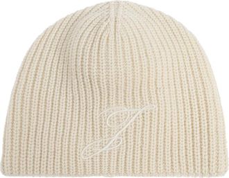 Jacquemus Espiral Beanie - unisex - Hoeden - Beige - ONE Size - Wol - Accessoires