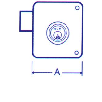 MCM Cerradura Sobrep Pint Izda