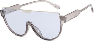 Generic Large Frame Men Outdoor Sunglasses Vacation Women Commuter Party Sun Glasses(Grey)