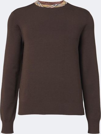 Burberry Burberry Check wool sweater