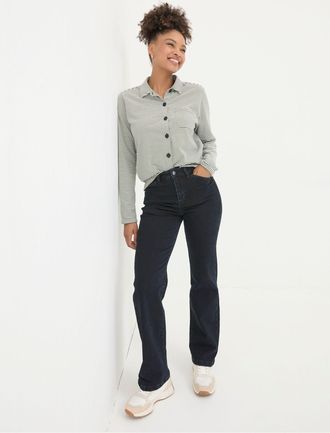 Fat Face FatFace Elise Dark Blue Denim Wide Leg Jeans