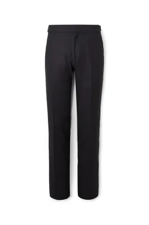 Tom Ford Dyllan Slim-Fit Straight-Leg Stretch-Wool Flannel Trousers